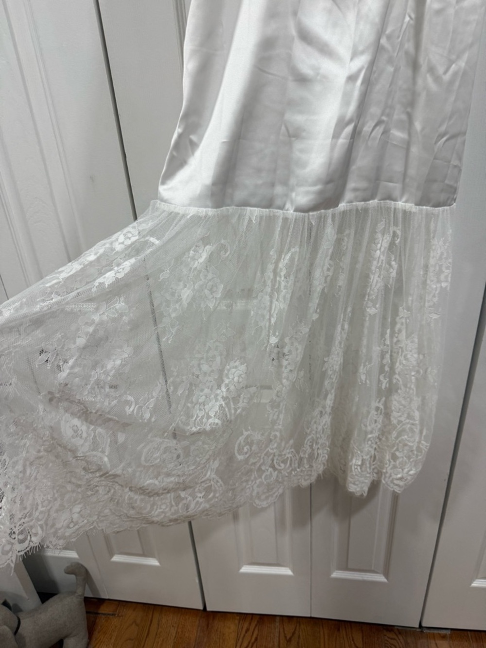 SHEIN White Lace Trim Slip Maxi Dress - Picture 5 of 7